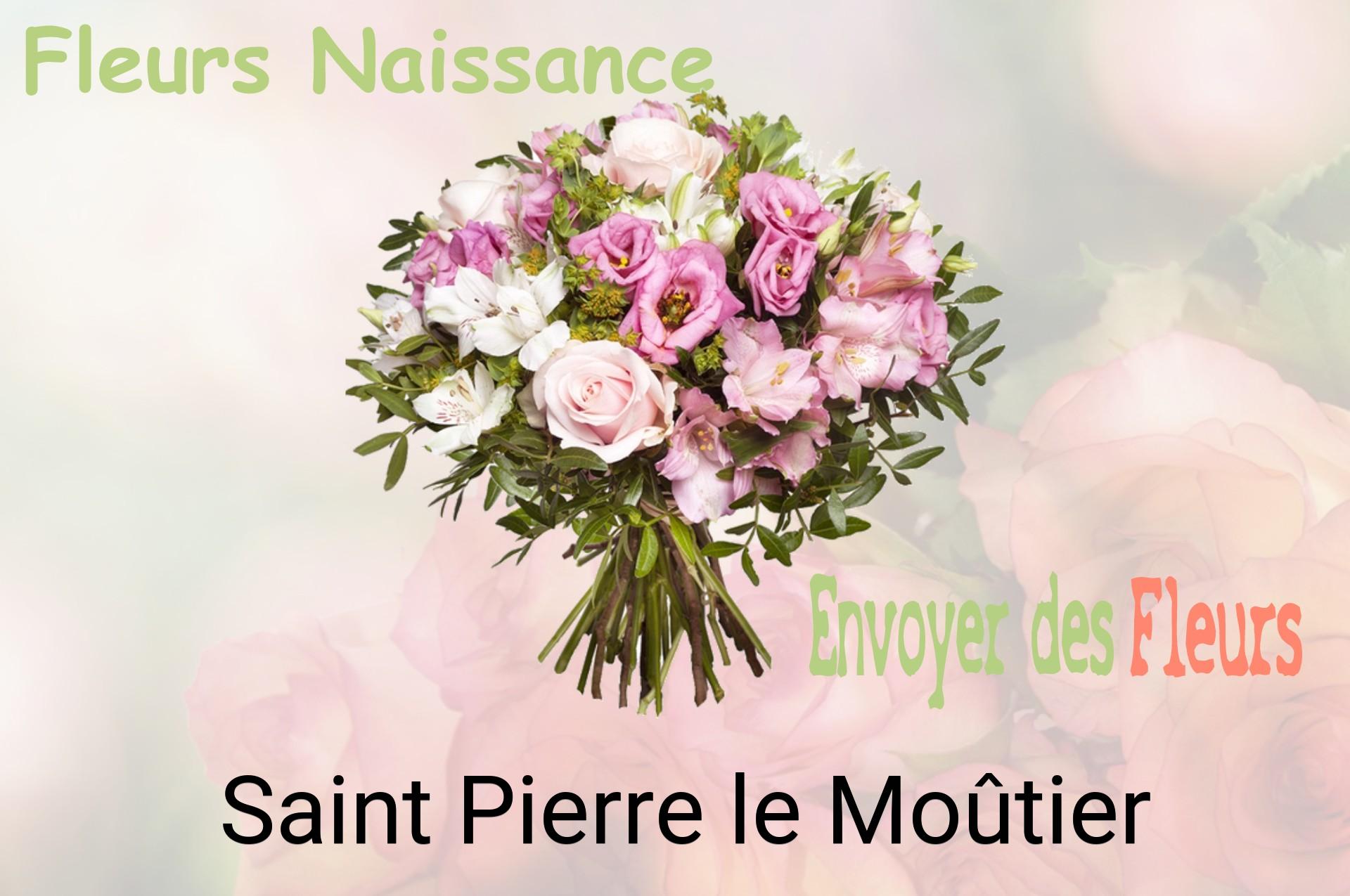 Bouquet de fleurs de naissance livré à Saint-Pierre-le-Moûtier